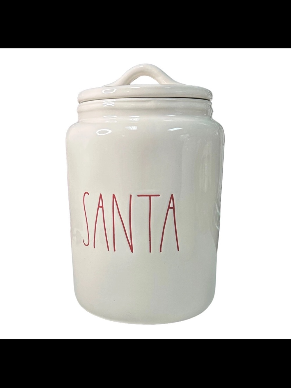 Rae Dunn large Santa canister HTF